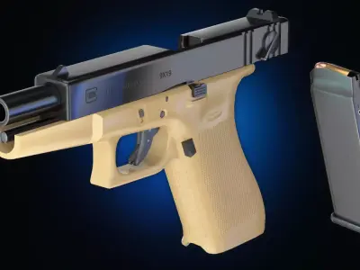 Glock 18 Gen 4 Tan 3D model