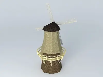 Dutch Windmill 3D model