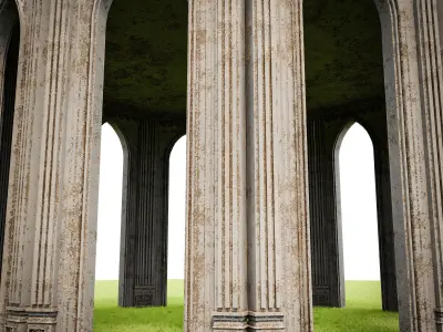 GOTHIC CASTLE BUILDING 14 Low-poly 3D model