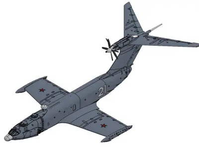 Project 904 A-90 Orlyonok Ekranoplan S-21 3D print model