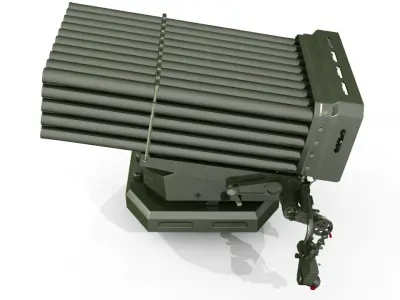 Multiple Launch Rocket System 3D model