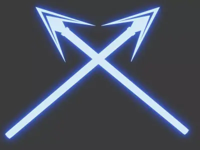 Undynes spear Free low-poly 3D model