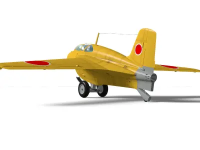 Mitsubishi J8M Ki-200 Syusui 3D model