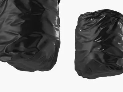 Wood Shavings in Plastic Bag Natural 3D model