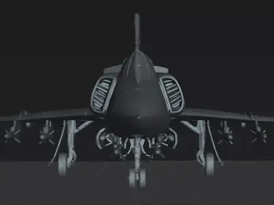 Convair F106 Delta Dart Interceptor Fighter Jet STL Model 3D print model