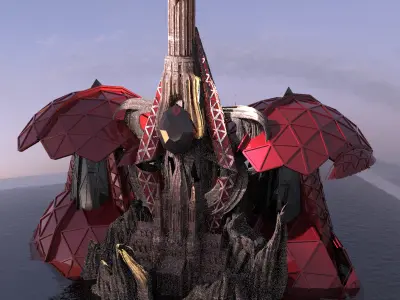 He man inspired Great Tower 2 with extras 3D model