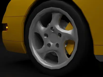 1993 Porsche 911 Carrera 993 Free low-poly 3D model