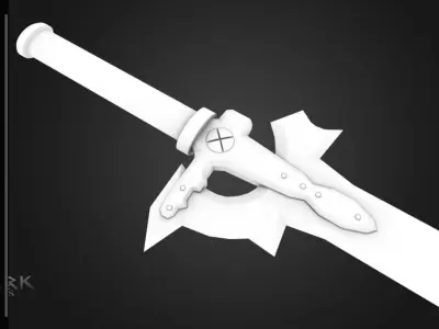 Elucidator Sword Art Online Low-poly 3D model