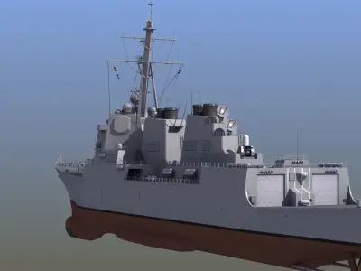 Arleigh Burke Destroyer  3D model
