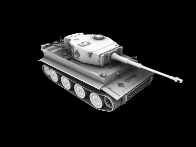 Panzer VI Tiger Tank ACE 3D model