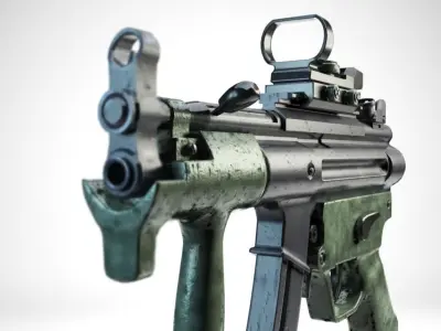 MP5K Tactical Sub-Machinegun Free 3D model