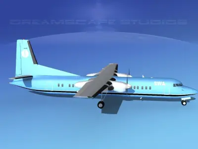 Fokker F-60 SWA 3D model