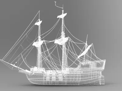 ship boat 3D model