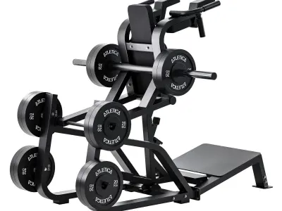 HyperLever V-Squat Kniebeugemaschine 3D model