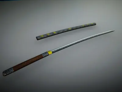 UKit KatanaSaya Low-poly 3D model