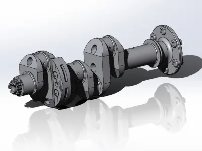 Crankshaft Assembly Lycoming IO-390 3D model