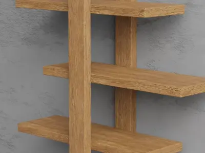 Modern SHelf Design Free 3D model