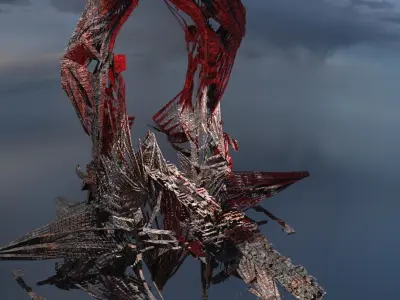 Spider Oni temple tower 3D model