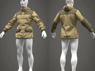 Military Jacket Gorka - Marvelous Designer 3D model