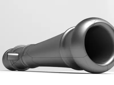 Saker Cannon 3D model