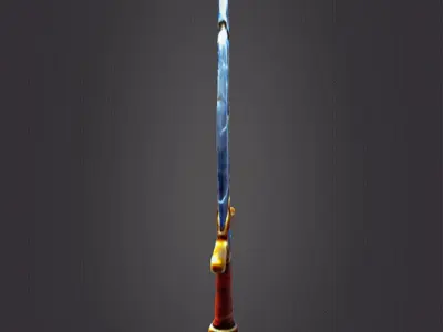 Broken sword 3D print model