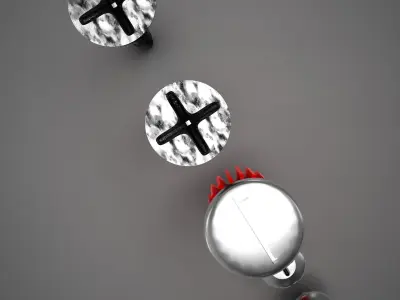 Screws Collection set of 3D model