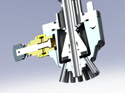 Complete beer cans filler valve Free 3D model