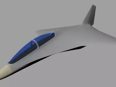 BWB fighter 3D model