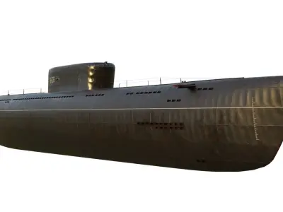 Project 626 Soviet Transport Submarine 3D model