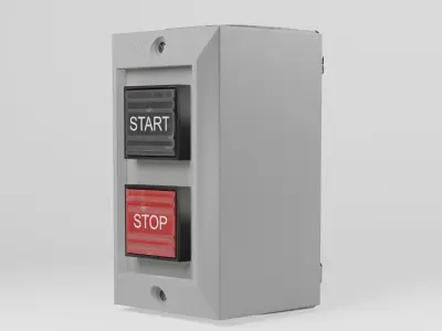 Control Station Switch Low-poly 3D model