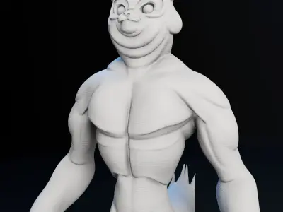Kitty Cat Dude - 3D Print Model 3D print model
