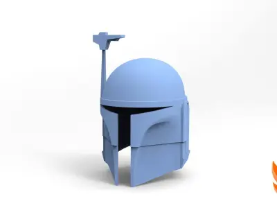Star Wars Death Watch Mandalorian Helmet 3D model