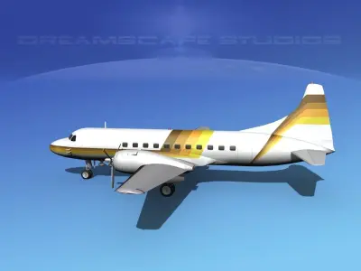 Convair CV-340 Aero California 3D model