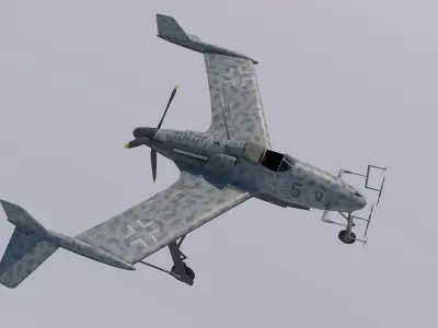 Blohm und Voss P208 Night Fighter 3D model