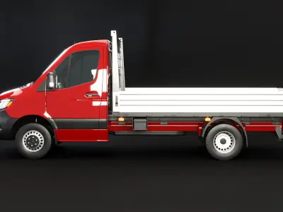 Mercedes Sprinter Pickup Heavy Duty 3D model