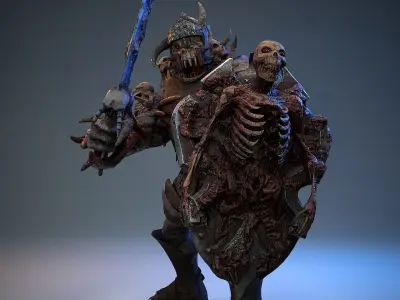 Rucar Monster 1 Low-poly 3D model