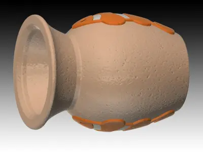 Aquarium-ornaments Octopus-pot -Anemone fish- Free 3D print model