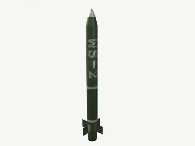 WS-2 MLRS Rocket Free low-poly 3D model