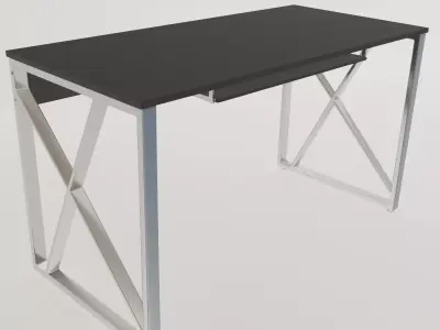 PC desk Free low-poly 3D model