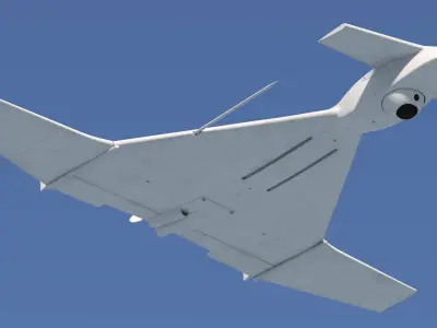 IAI Harop UAV loitering munition Drone 3D model