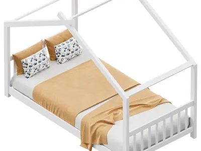 Hogansville Twin Bed Free 3D model