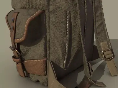 Tactical Backpack    3D Asset Low-poly 3D model