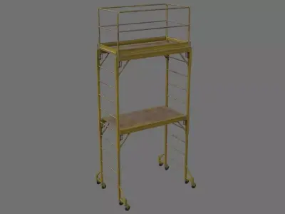 Scaffold 1D Low-poly 3D model