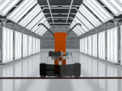 Weeding machine Assembly Low-poly 3D model