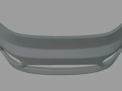 Front Bumper Custom 02 Low-poly 3D model