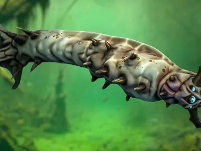 Fantasy Fish 06 - Aqua Life - Water Underwater Creature - 48 Low-poly 3D model