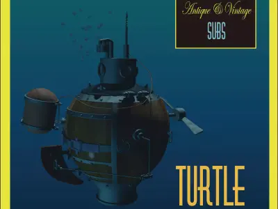 Turtle submarine 3D model