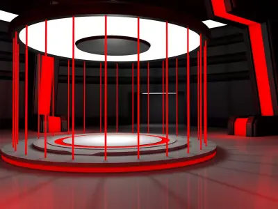 Sci Fi Room 3D model 86