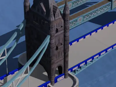 Tower bridge Free 3D model