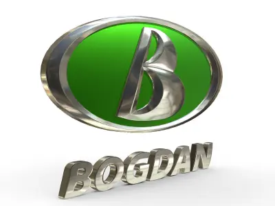 bogdan logo 3D model